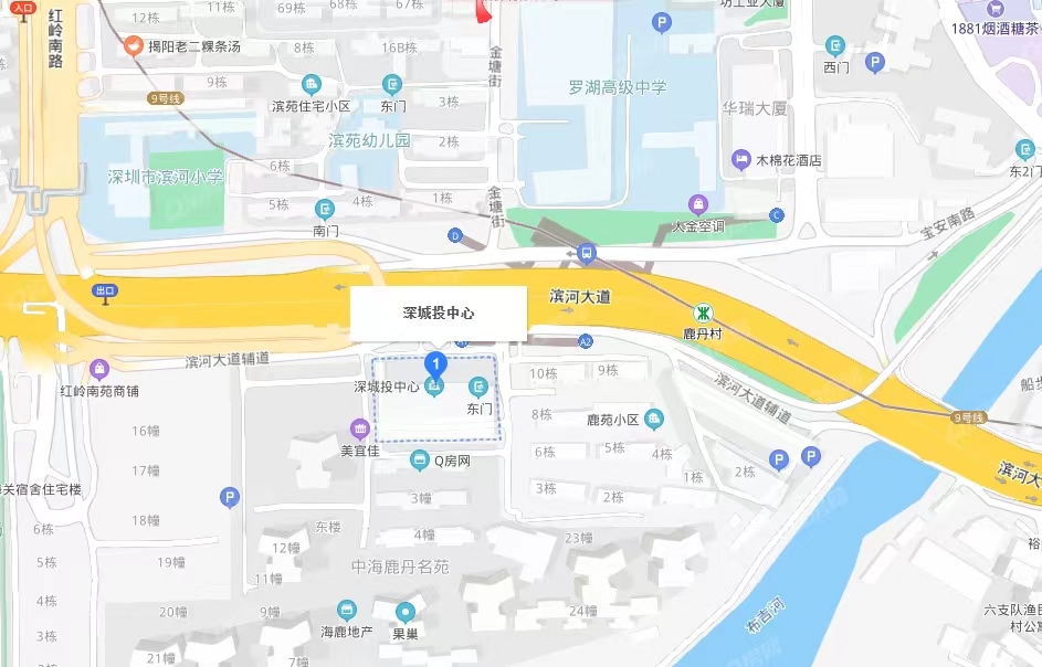 深城投中心，鹿丹大廈-均價200元/平